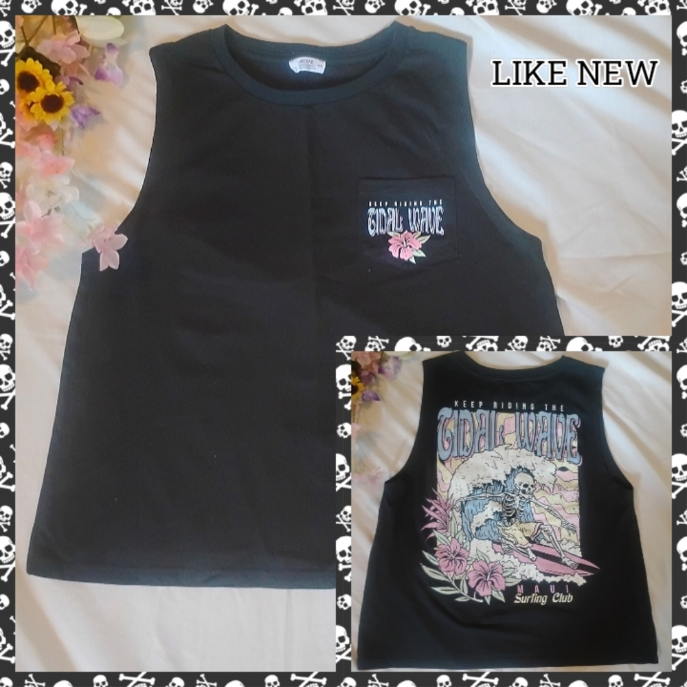 NWOT 🔵 3/$30 Charcoal Black Sleeveless Top